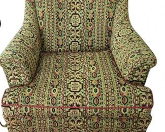 Mid Century Upholstered Accent Chair with Nailhead Trim