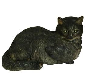 Vintage Black Cat Statue