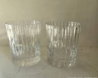 Pair of Baccarat Clear Crystal Harmonie Tumbler