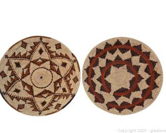 2 Native American Ceremonial Baskets