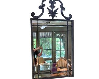 Nice Cast Iron Wall Mirror