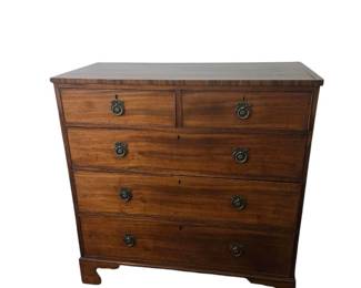 Antique Late 18th Century George III Mahogany Bachelors Chest