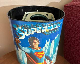 Vintage Superman Trash Can