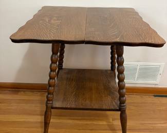Antique Spindle Leg Table 