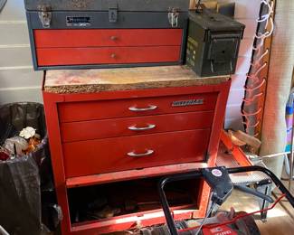Rolling chest with toolbox & toolboxes