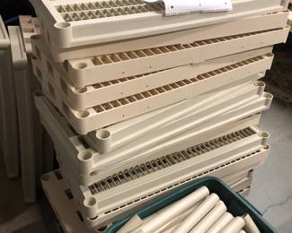 plastic shelving