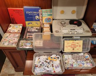 Large stamp collection! Foreign and domestic stamps. 