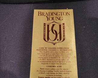 Bradington Young Leather Chair with Ottoman.