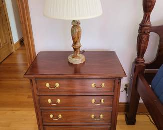 Henkel Harris Model 116 Mahogany 4 Drawer Nightstand.