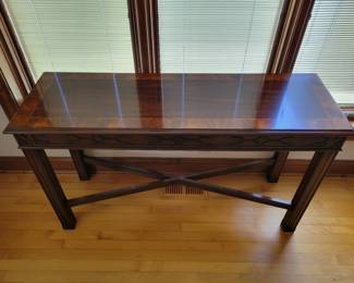 Henkel Harris Rectangular Wood Console Table / Sofa Table Style #5721.