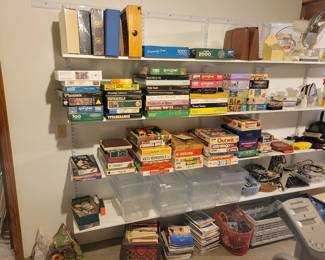 Lots of Puzzles and Vintage Board Games!!