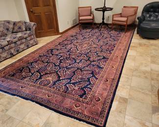 Absolutely Beautiful!! Vintage Asian Rug 188in x 96in. No tag on this one. Most certainly hand made.
