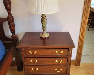 Henkel Harris Model 116 Mahogany 4 Drawer Nightstand.