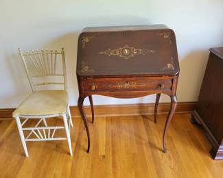 Early 20th Century Louis XV Style Slant Front Desk.