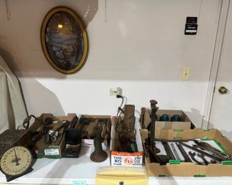 Antiques, Scale, Tools, Frame
