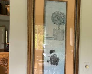 Large Framed Japanese Artwork