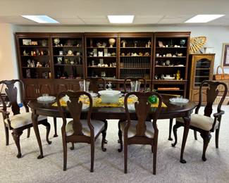 Dining Table w/Leaf, 6 Chairs