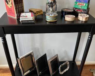Sofa Table, Frames, Collectibles