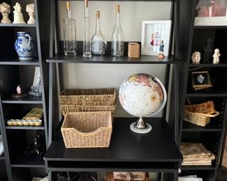 Globe, Baskets, Collectibles