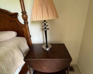 Wood Tea Cart, Lamp