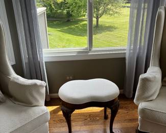 White Foot Stool