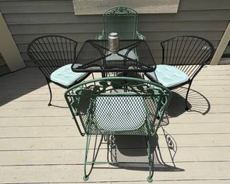5 Pc Metal Table Set