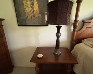 End Table, Lamp, Klimz Print