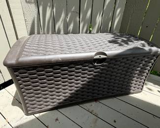 Woven Patio Storage Bin