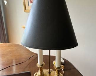 Brass Candlestick Lamp