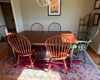 Pine Table w/6 Chairs