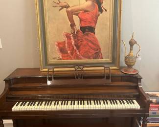 Story and Clark piano and bench