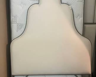 Twin bed and headboard