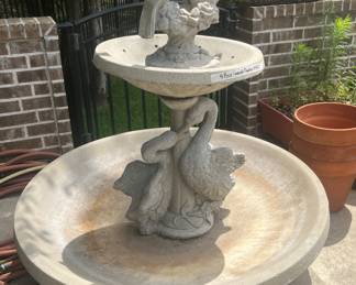 Concrete fountain