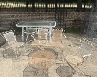 Patio furniture of all types; just needs a little love!