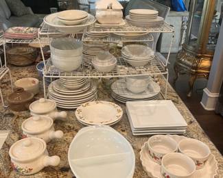 White Provincial stoneware