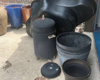 Planters and fountain base