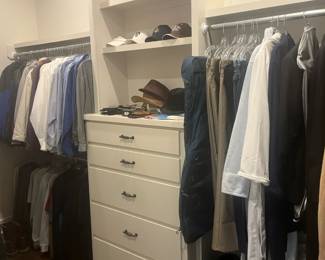 Men's clothing; much brand new