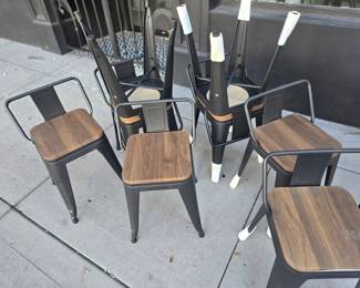 table height bar stools with backs ... new and unused
