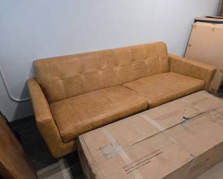 Leather sofa - like new!