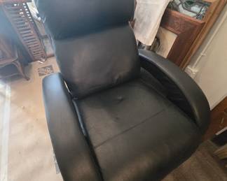 leather power recliner