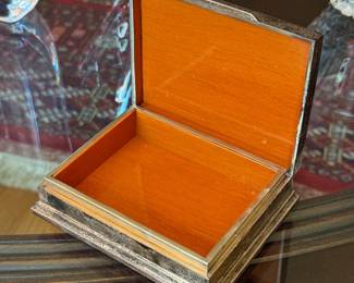 Vintage Siam .925 Sterling Silver Ornate Engraved Cigarette/Trinket Box.