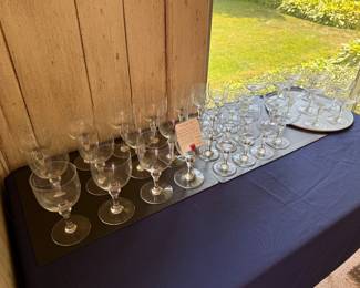 Vintage Normandie-Pattern Baccarat Crystal Stemware (36 Pcs.)