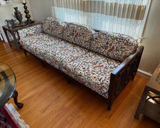 Mid century style re-upholstered sofa