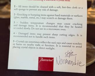 Vintage Normandie-Pattern Baccarat Crystal Stemware (36 Pcs.)