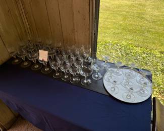 Vintage Normandie-Pattern Baccarat Crystal Stemware (36 Pcs.)