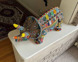 Huichol Beaded Dinosaur