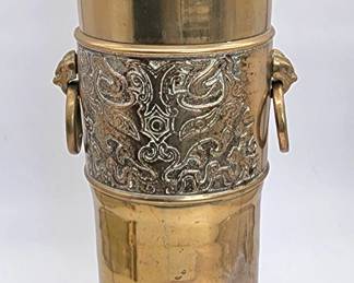 heavy brass umbrella stand