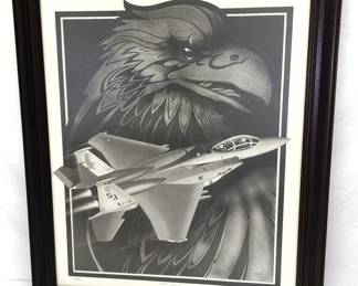 F15 Strike Eagle print signed