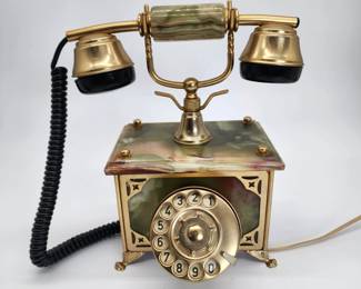 mid century onyx telephone