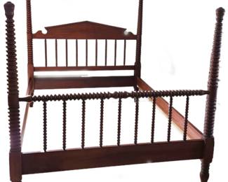 solid mahogany Jenny Lind style bed